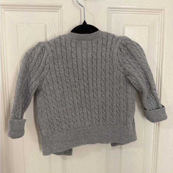 Ralph Lauren Kids Light Gray Cable Knit Sweater - Picture 2 of 2